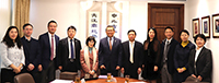 CUHK members including Professor Rocky Tuan (middle), Vice-Chancellor and Professor Fanny Cheung (fifth from left), Pro-Vice-Chancellor welcome the delegation from CAE